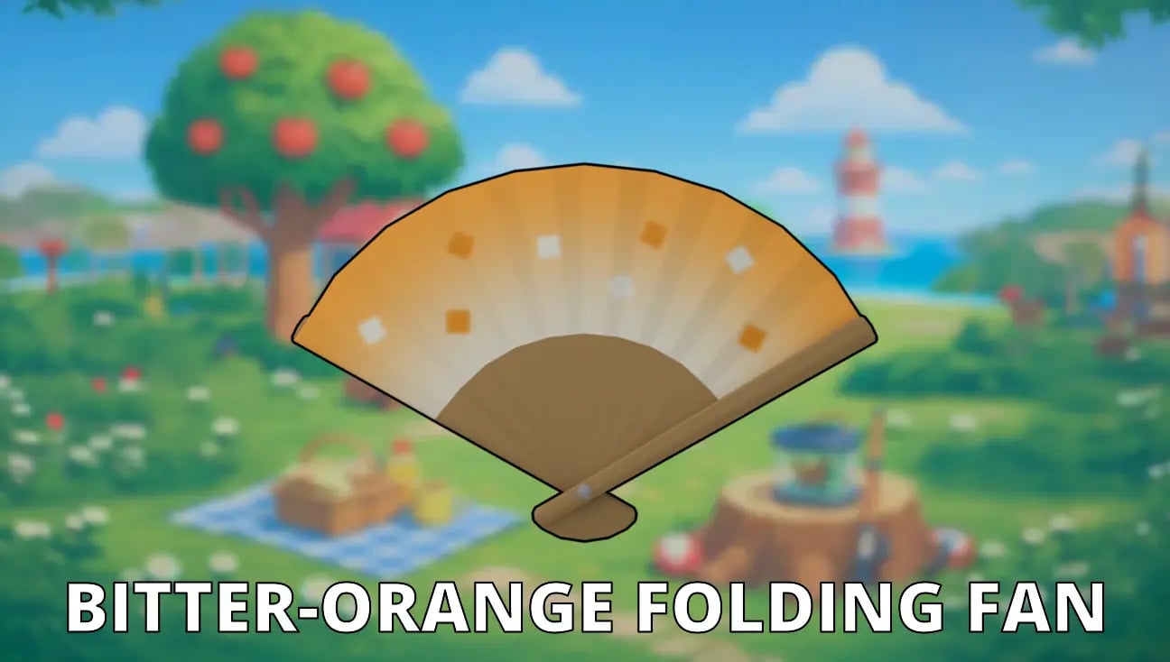 Bitter-Orange Folding Fan artwork