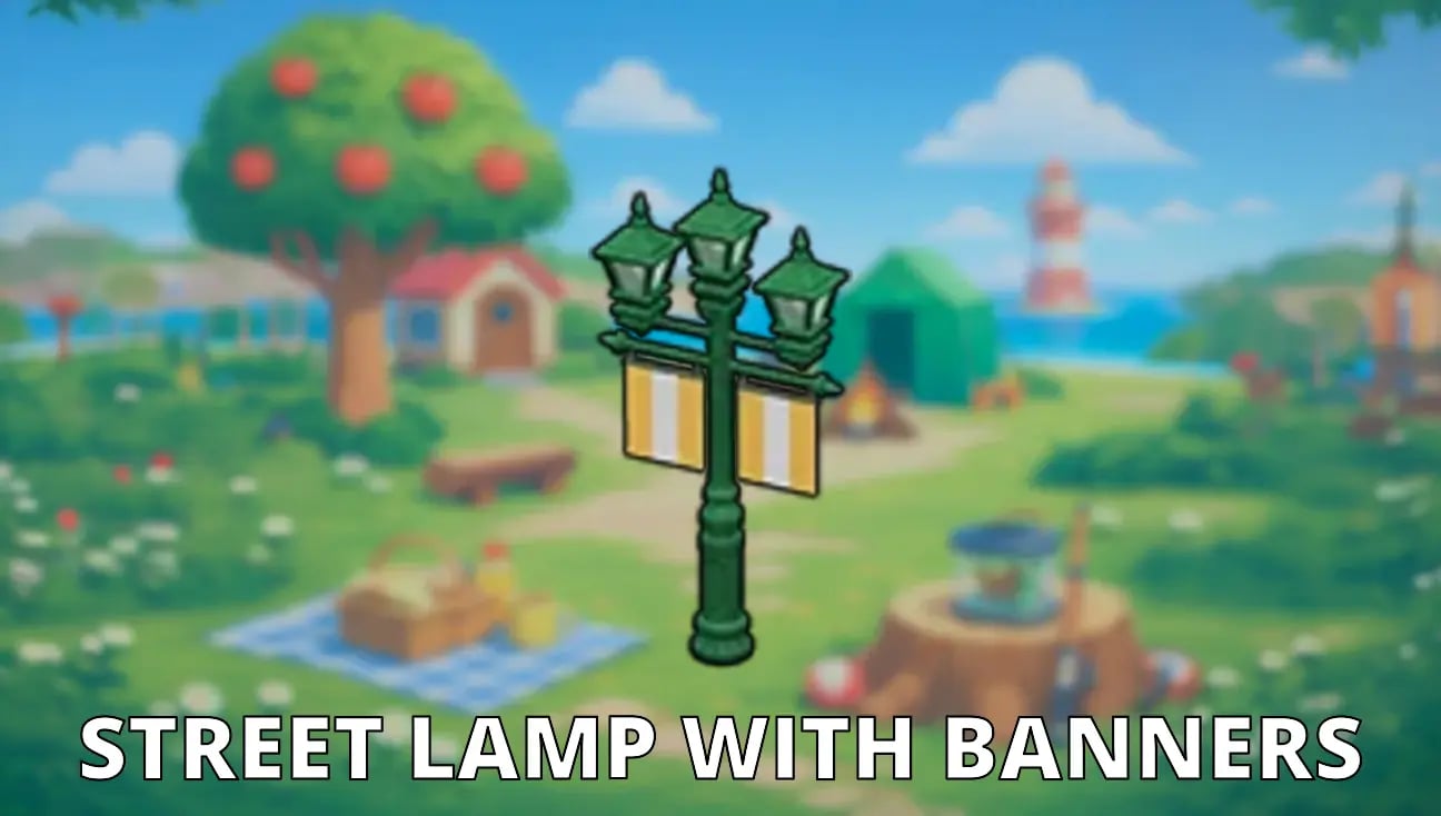 Street Lamp With Banners artwork