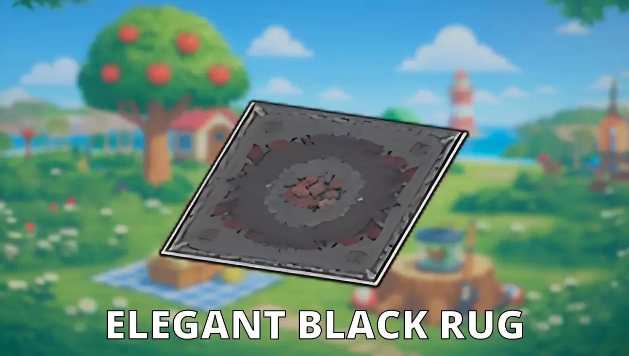 Elegant Black Rug artwork