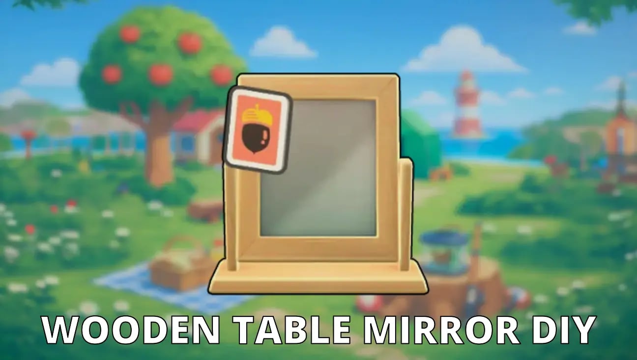 Wooden Table Mirror DIY artwork