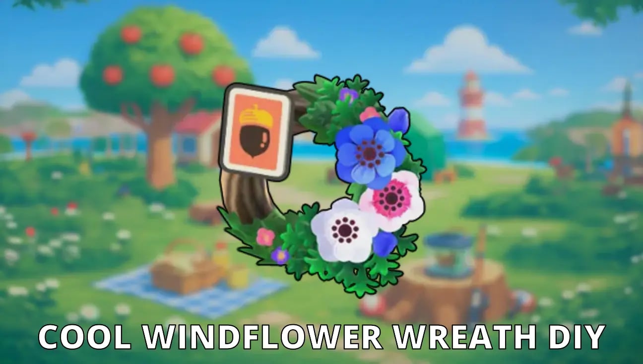 Cool Windflower Wreath DIY artwork