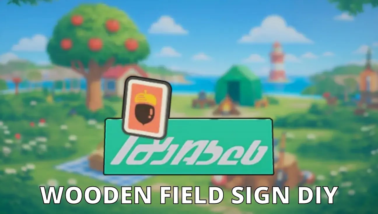 Wooden Field Sign DIY artwork