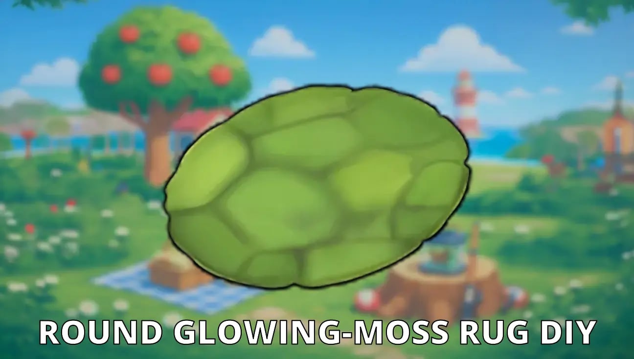 Round Glowing-Moss Rug DIY artwork