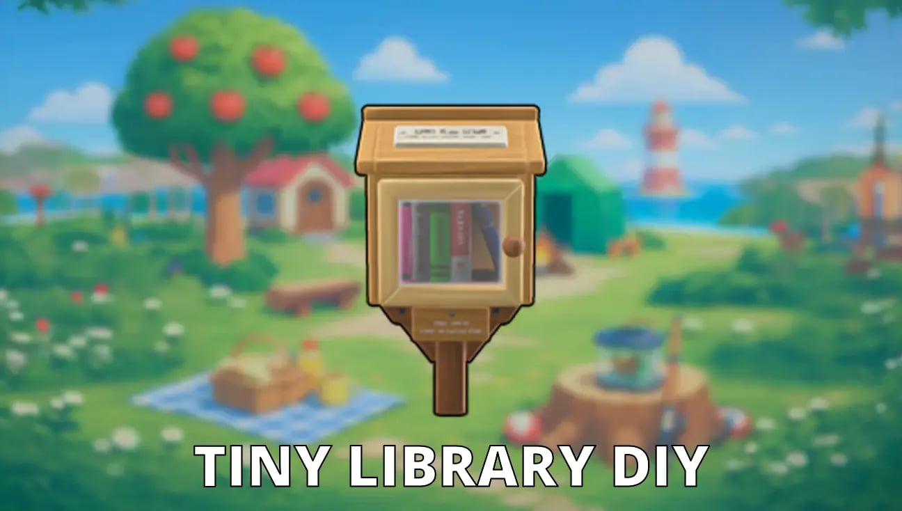 Tiny Library DIY artwork