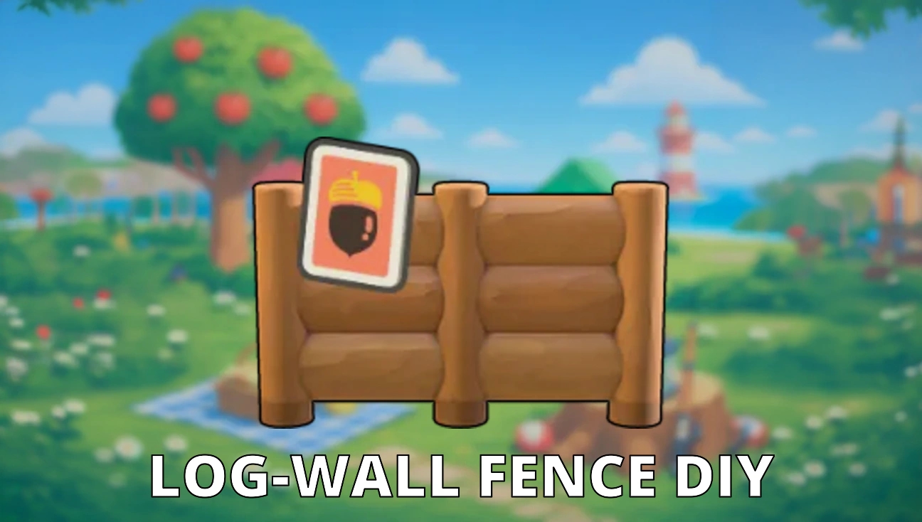 Log-Wall Fence DIY artwork