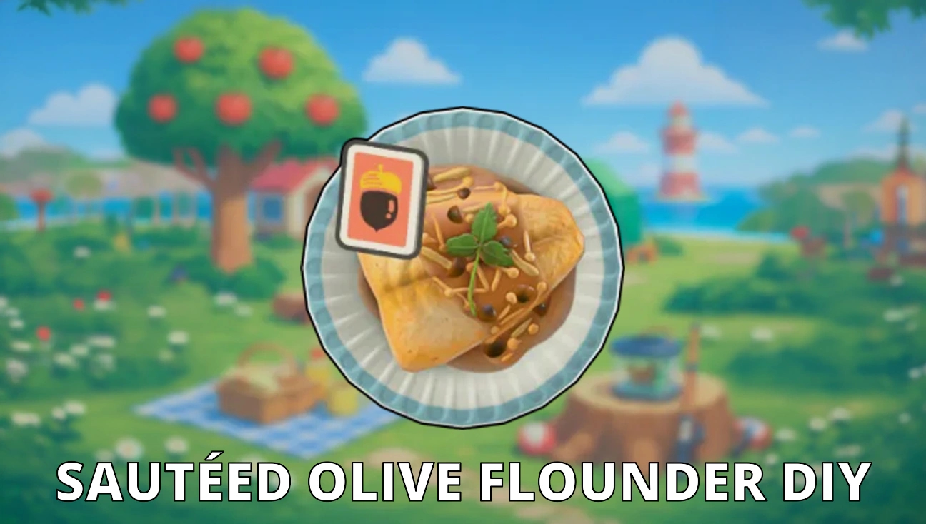 Sautéed Olive Flounder DIY artwork