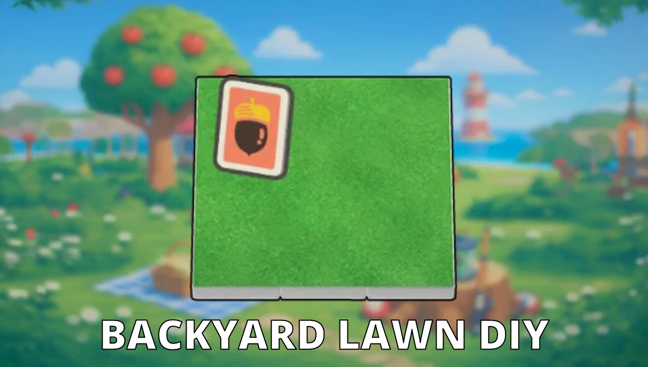 Backyard Lawn DIY artwork
