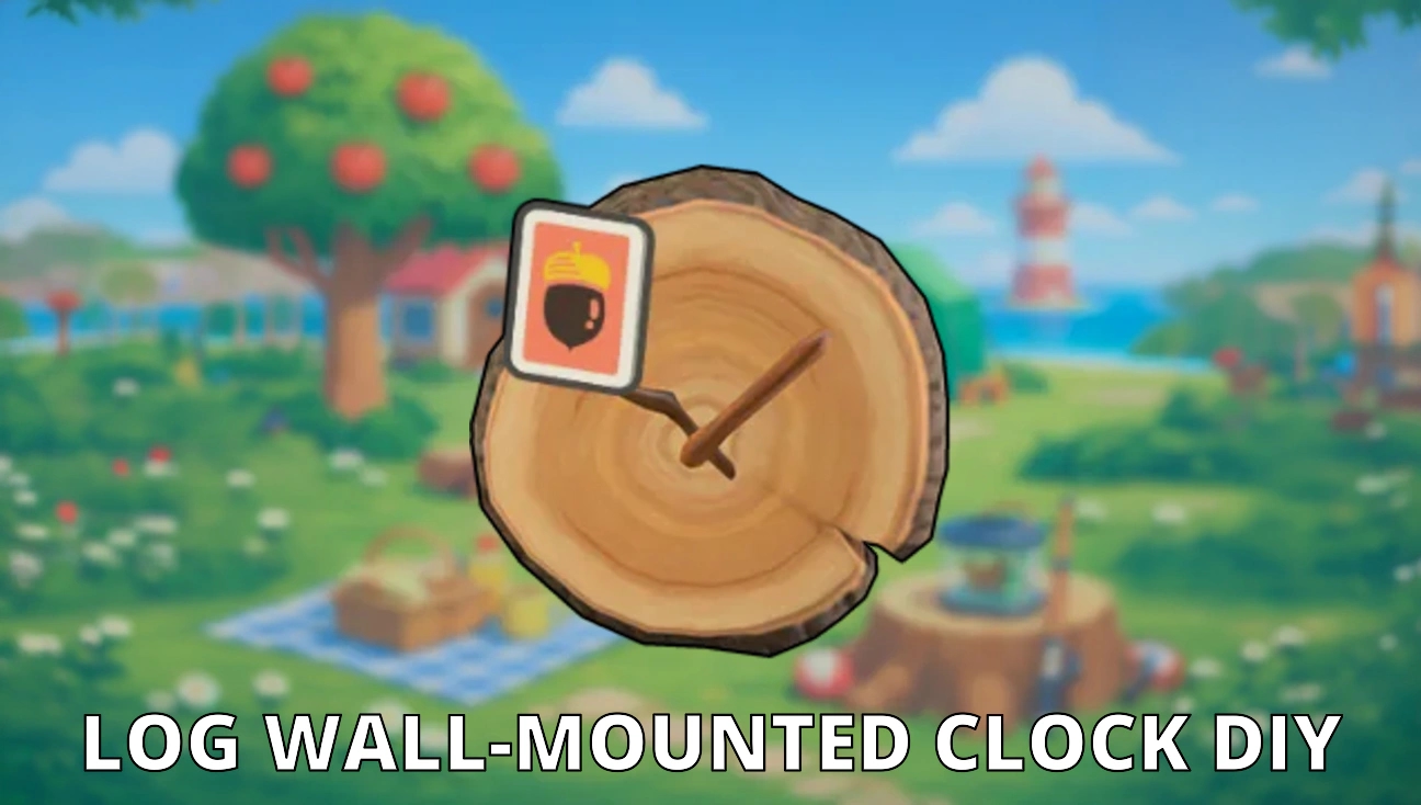 Log Wall-Mounted Clock DIY artwork