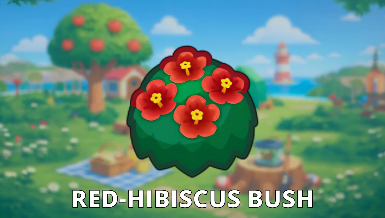 Red-Hibiscus Bush artwork