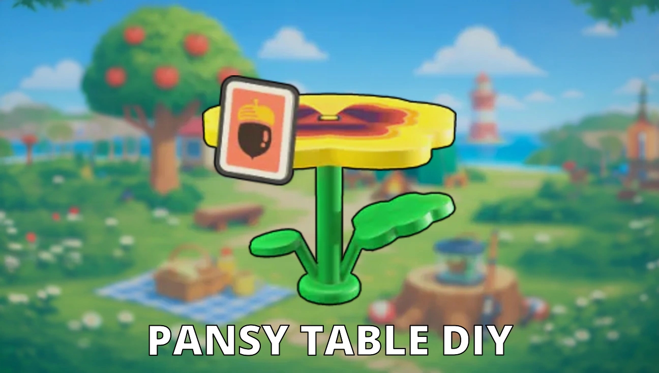 Pansy Table DIY artwork