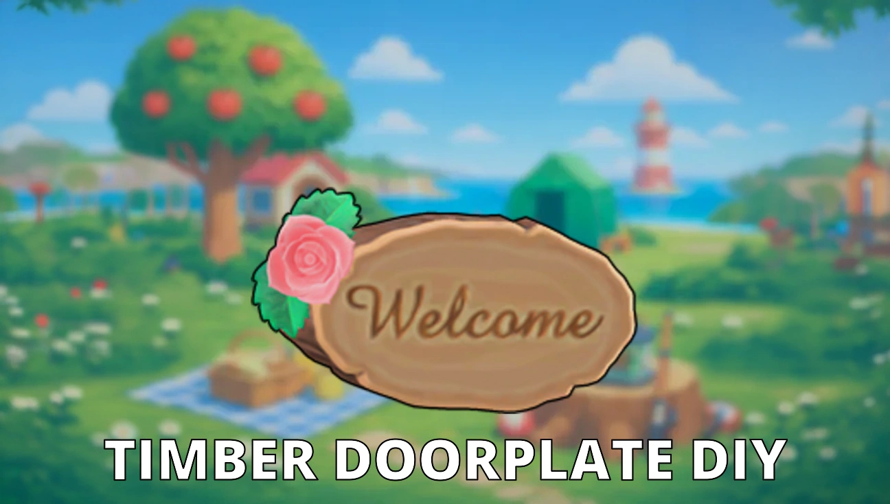 Timber Doorplate DIY artwork