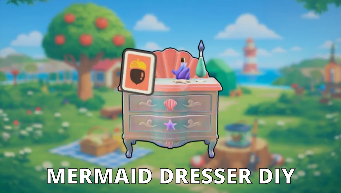 Mermaid Dresser DIY artwork