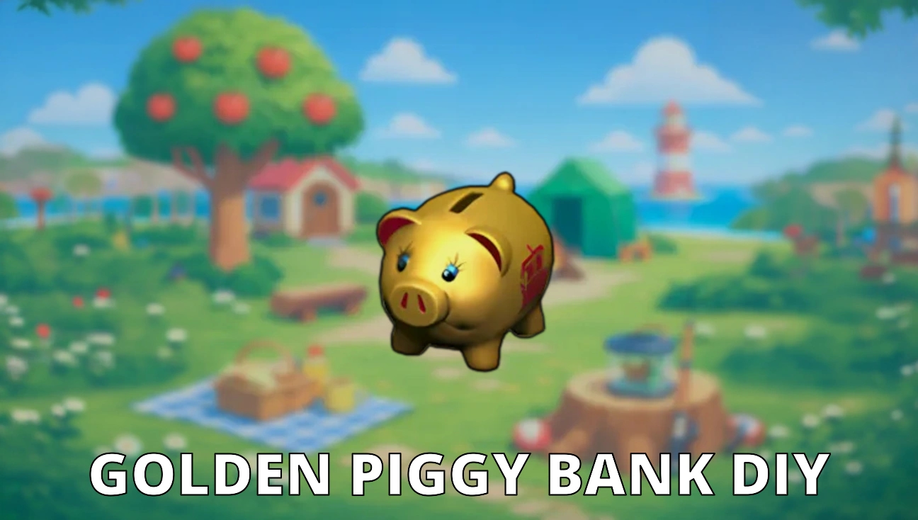 Golden Piggy Bank DIY artwork