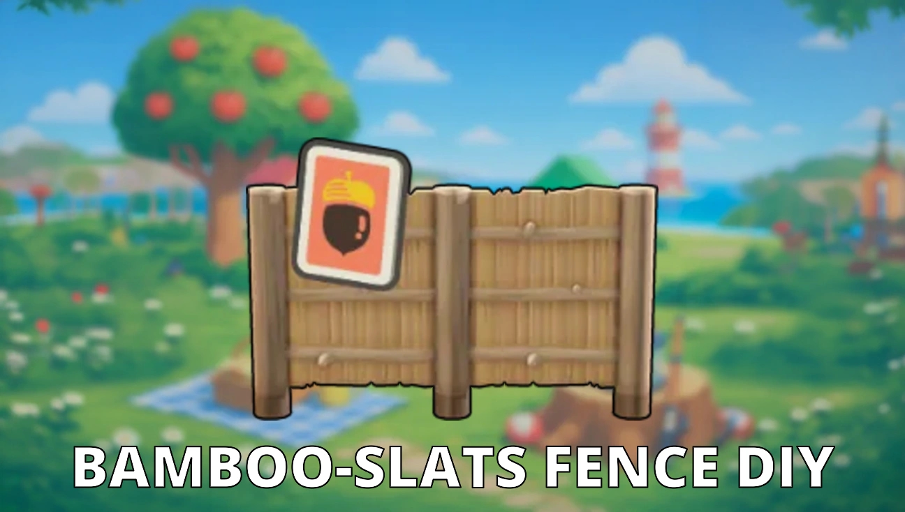 Bamboo-Slats Fence DIY artwork