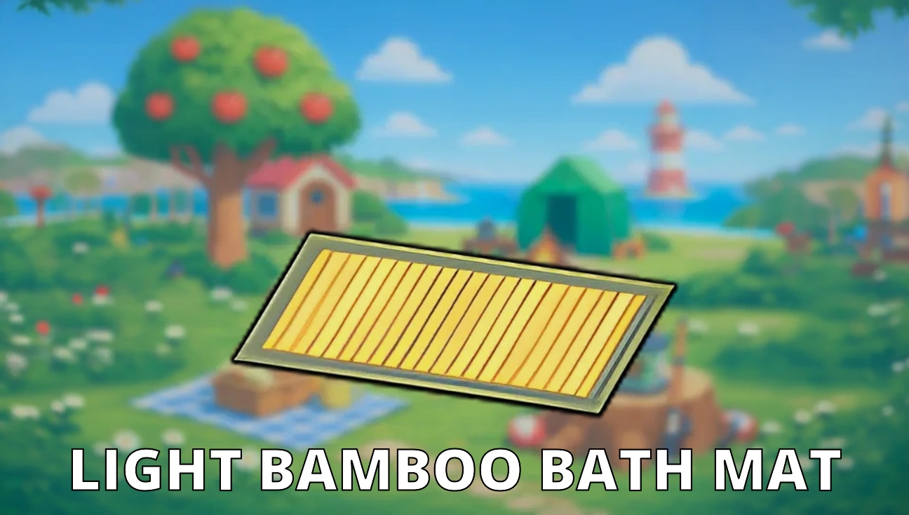 Light Bamboo Bath Mat artwork