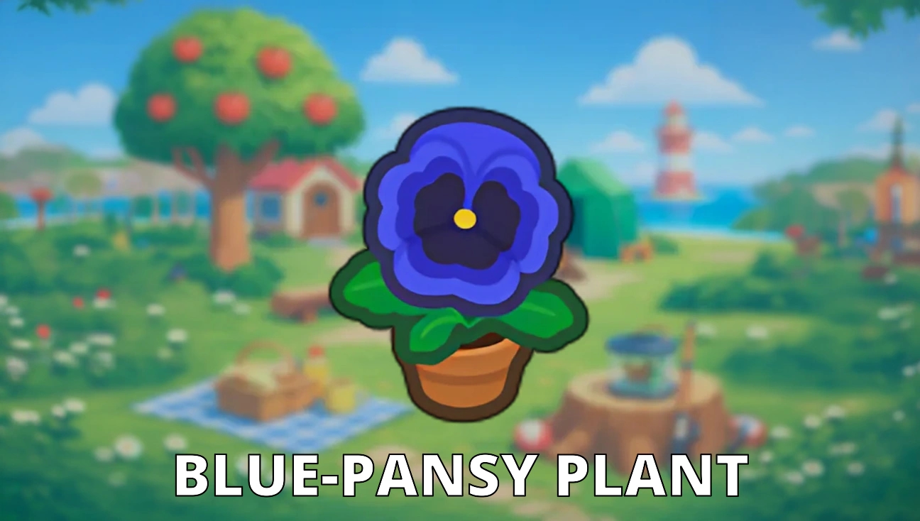 Blue-Pansy Plant artwork