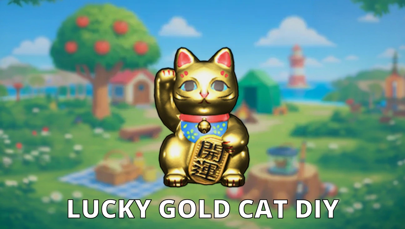 Lucky Gold Cat DIY artwork