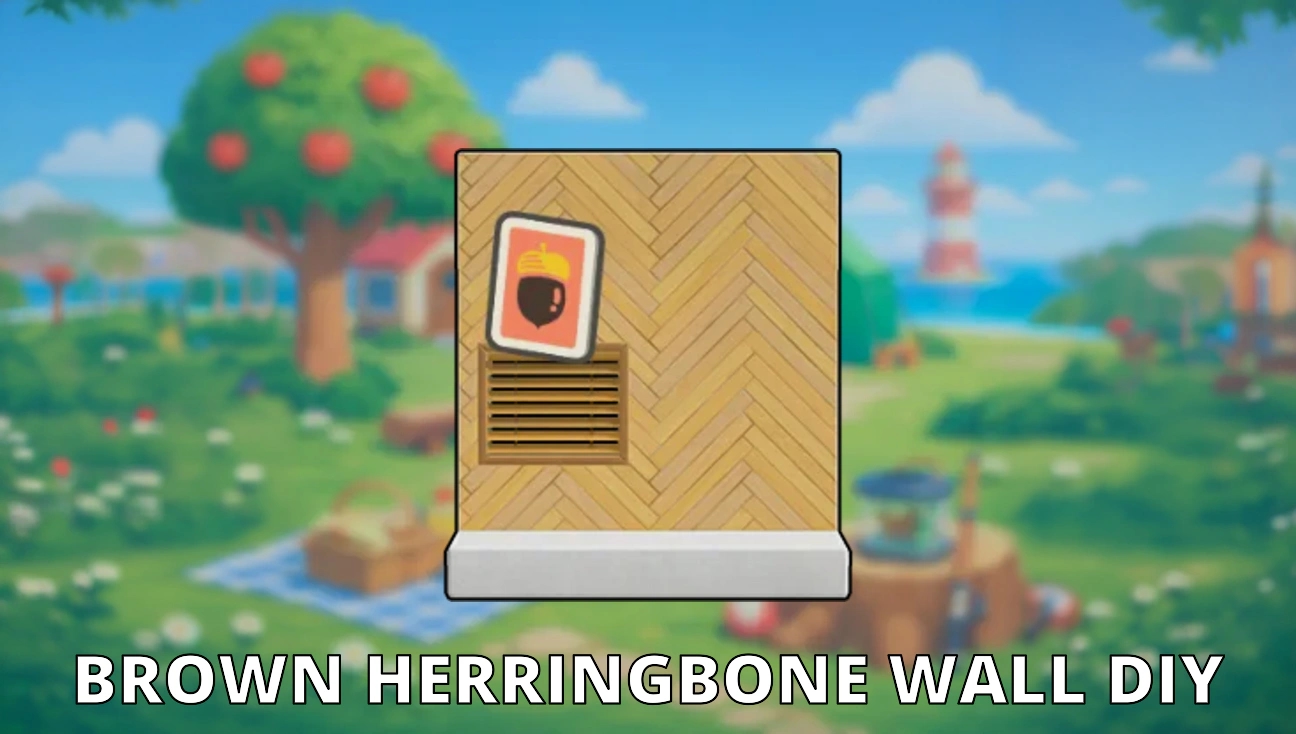 Brown Herringbone Wall DIY artwork