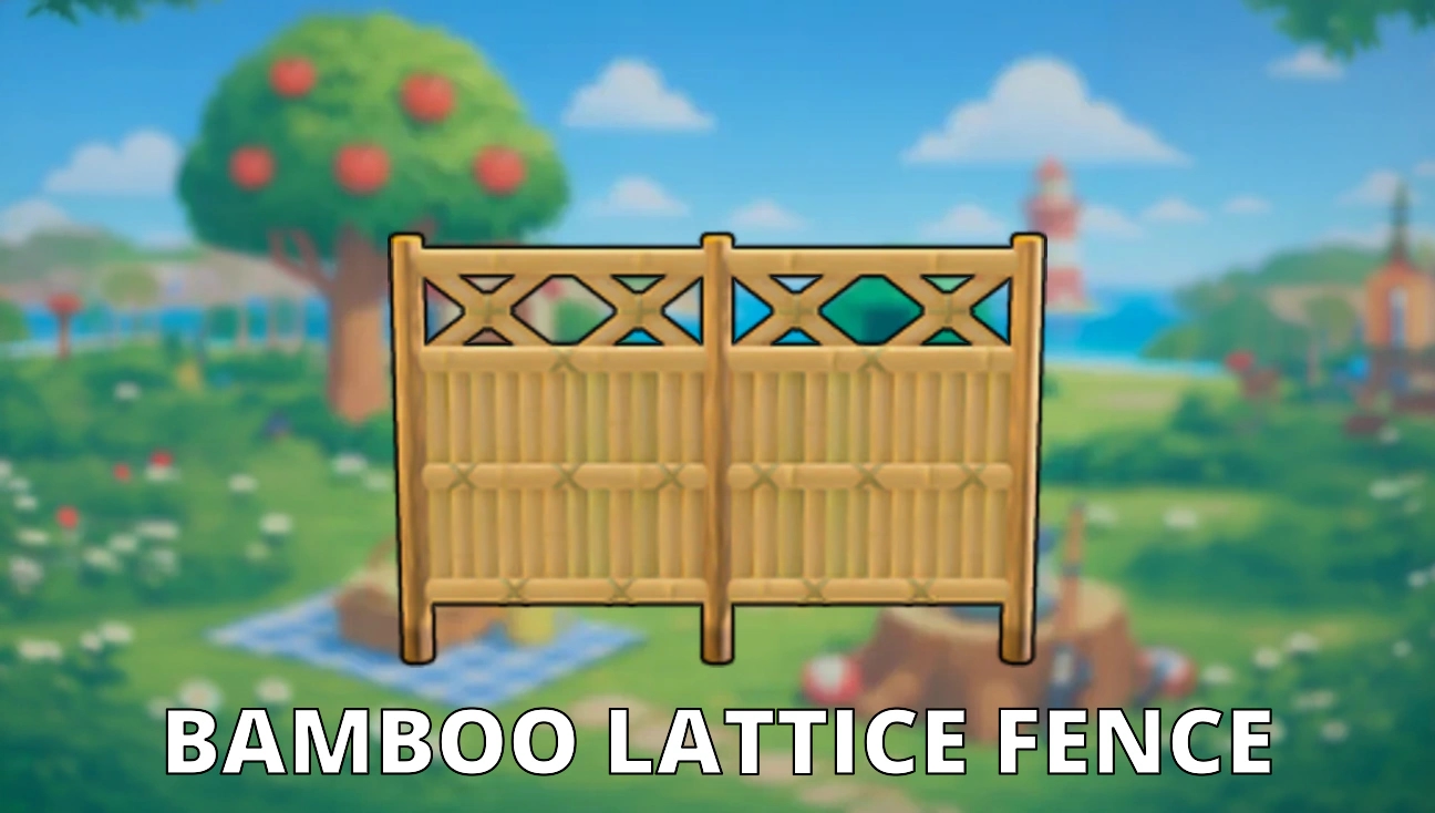Bamboo Lattice Fence artwork