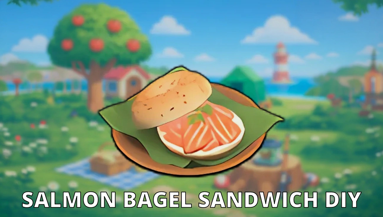 Salmon Bagel Sandwich DIY artwork