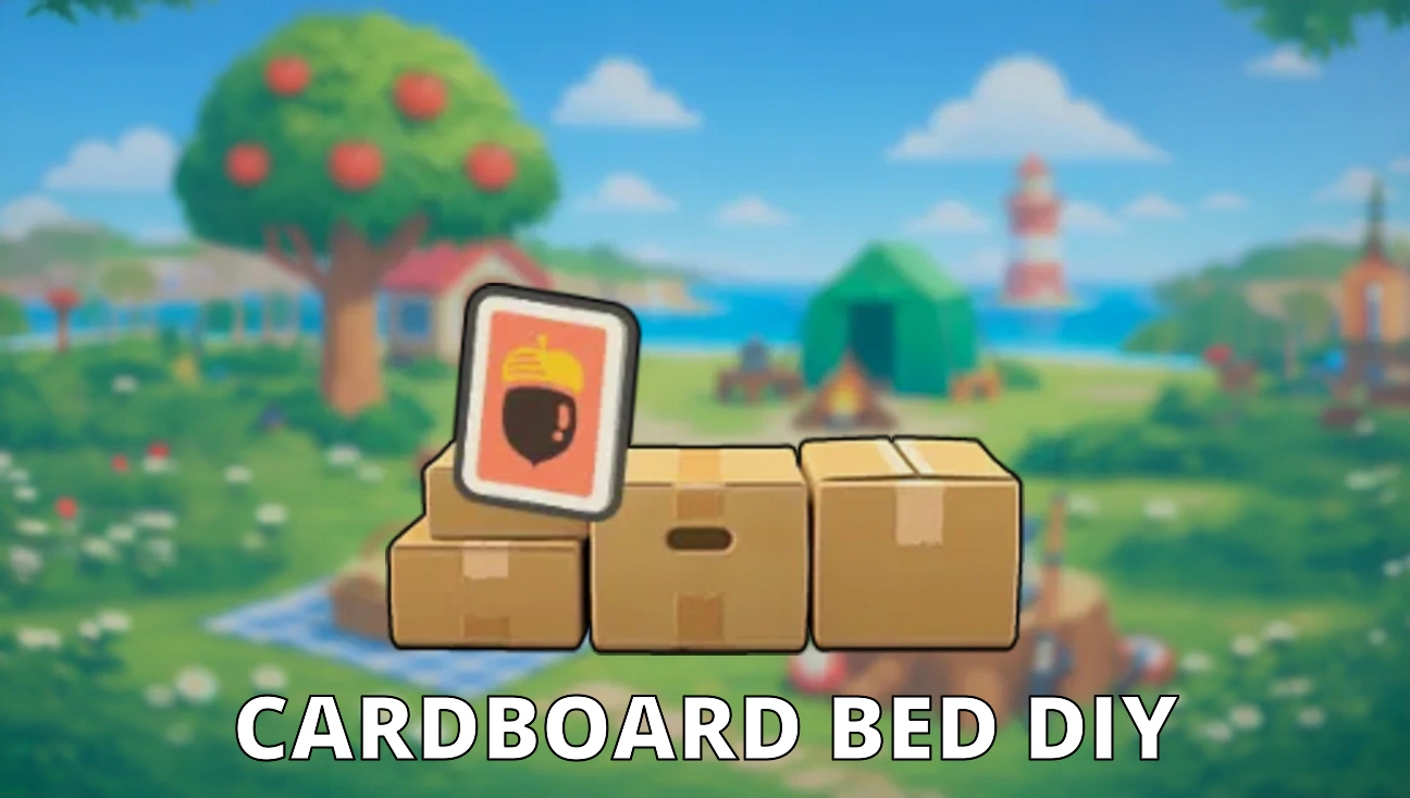 Cardboard Bed DIY artwork