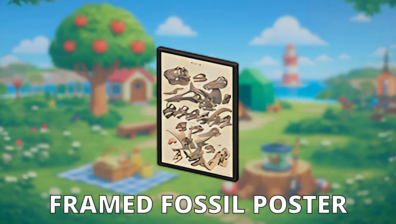 Framed Fossil Poster artwork