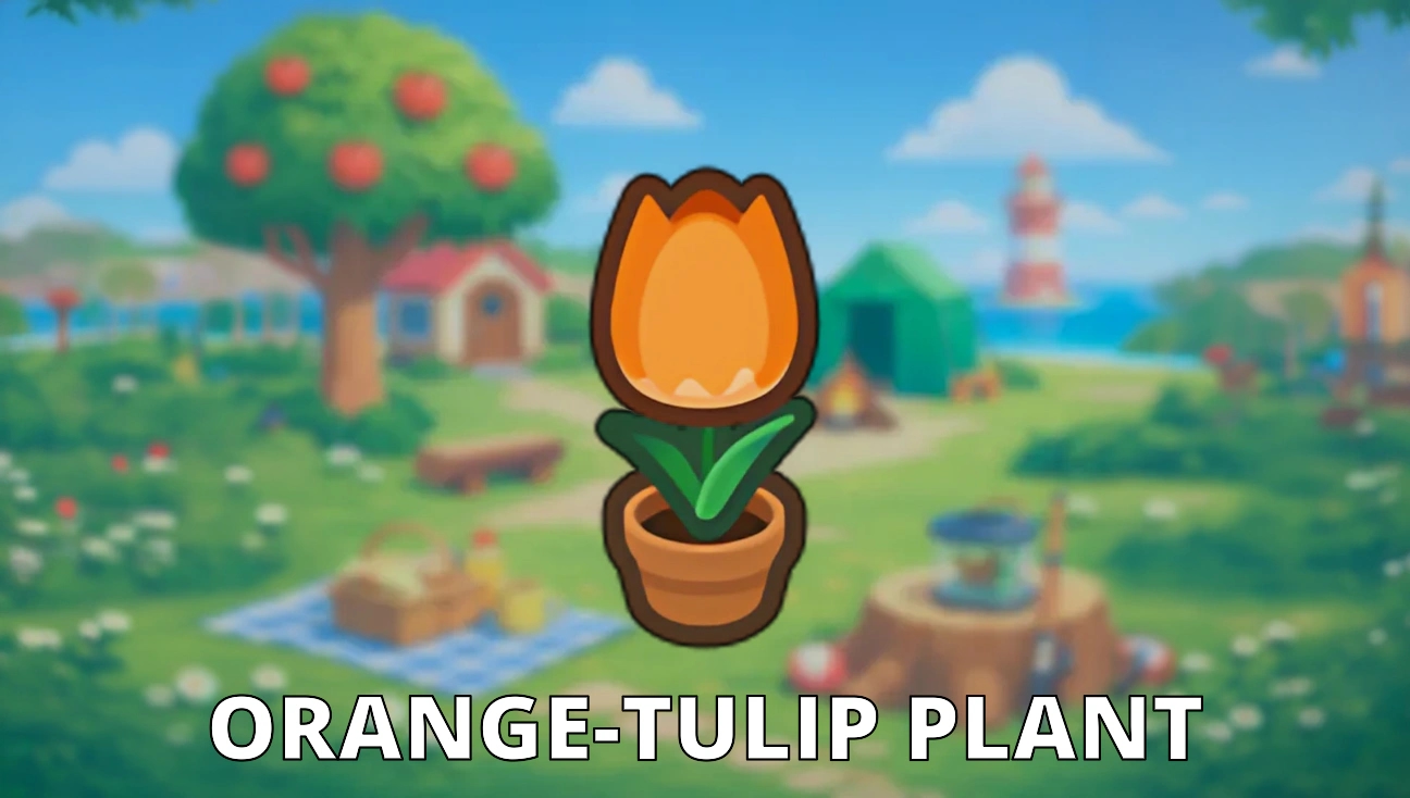 Orange-Tulip Plant artwork