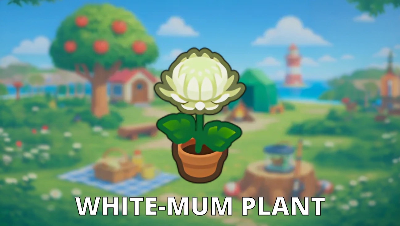 White-Mum Plant artwork