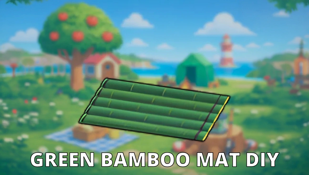 Green Bamboo Mat DIY artwork