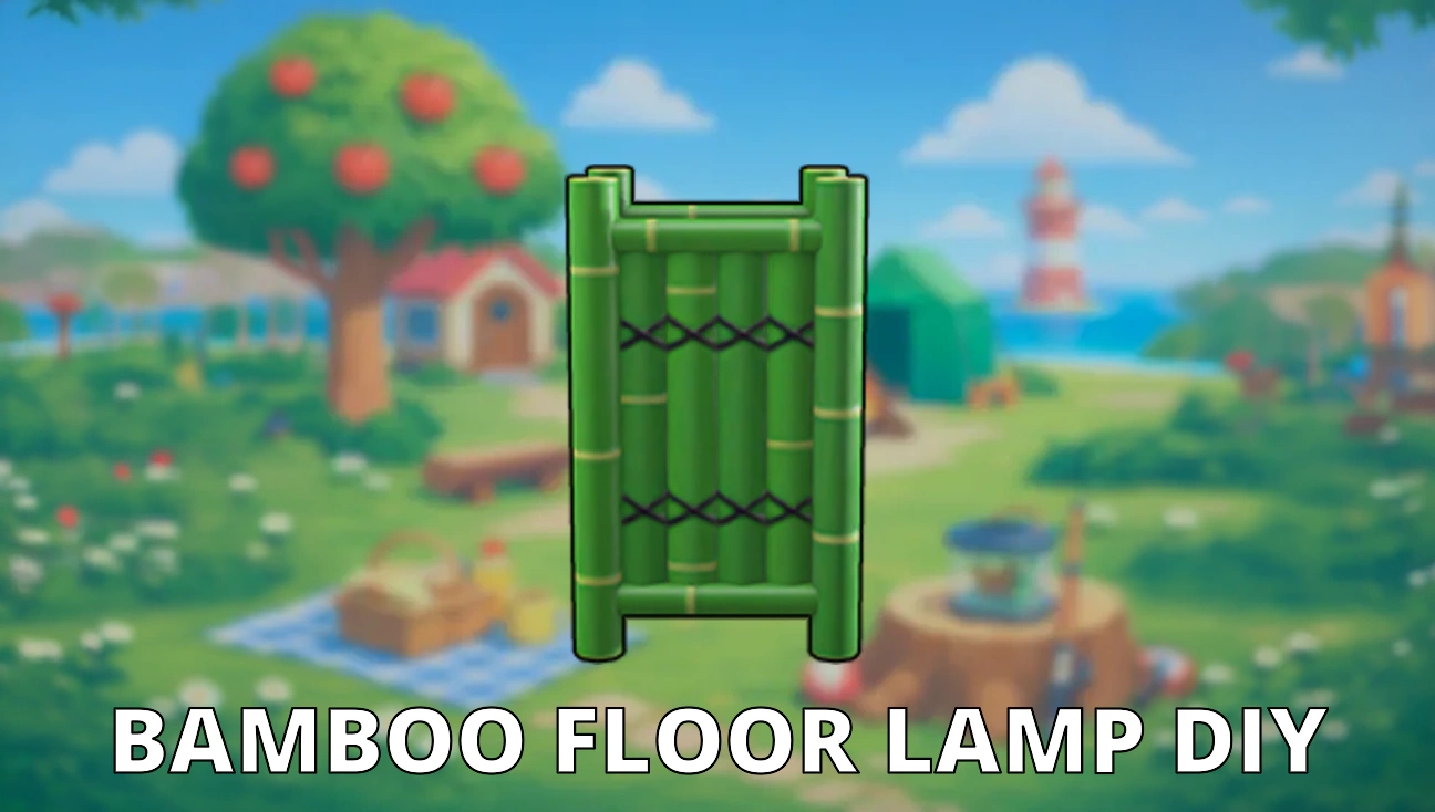 Bamboo Floor Lamp DIY artwork