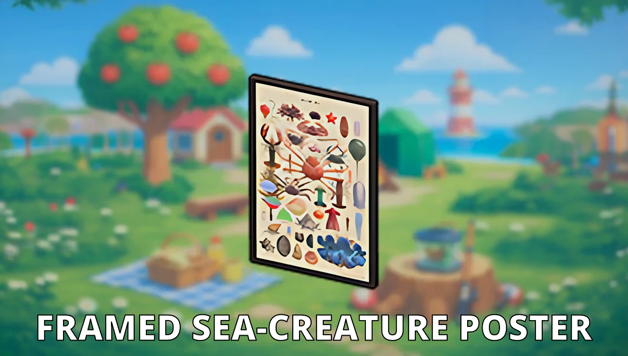 Framed Sea-Creature Poster artwork