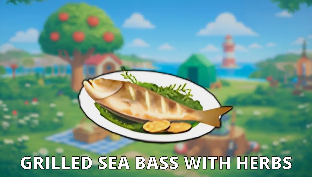 Grilled Sea Bass With Herbs artwork