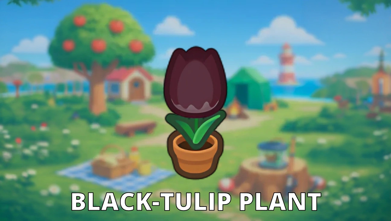 Black-Tulip Plant artwork