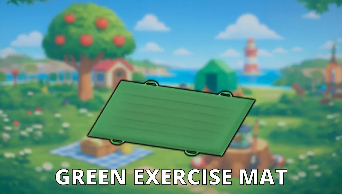 Green Exercise Mat artwork