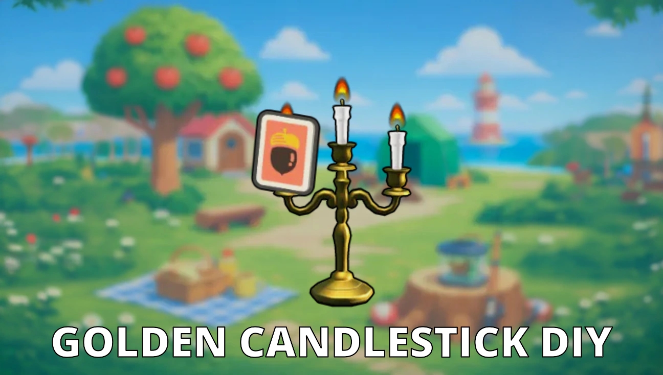 Golden Candlestick DIY artwork