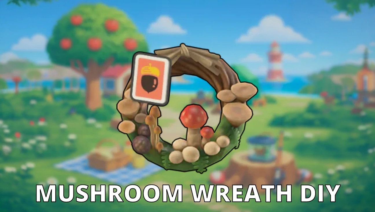 Mushroom Wreath DIY artwork