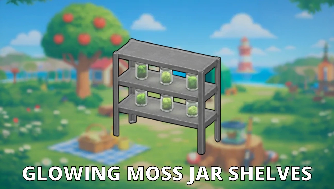 Glowing Moss Jar Shelves variant