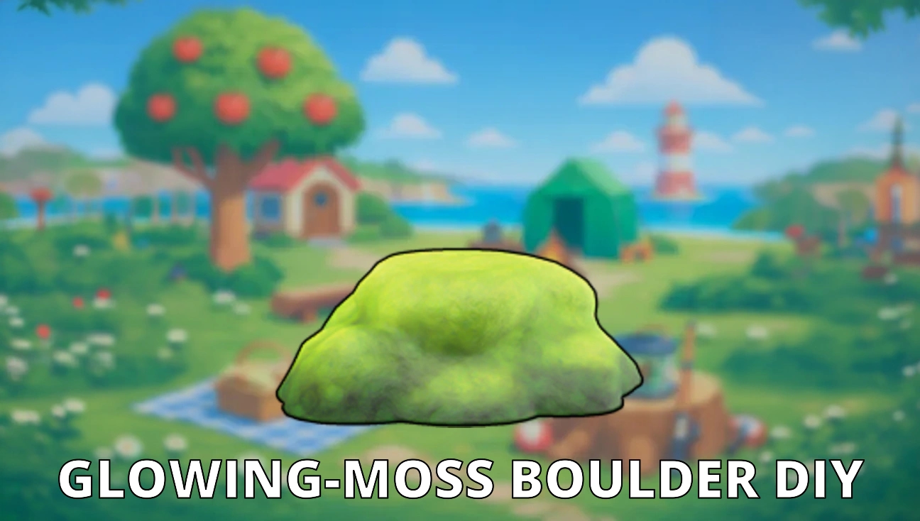 Glowing-Moss Boulder DIY artwork