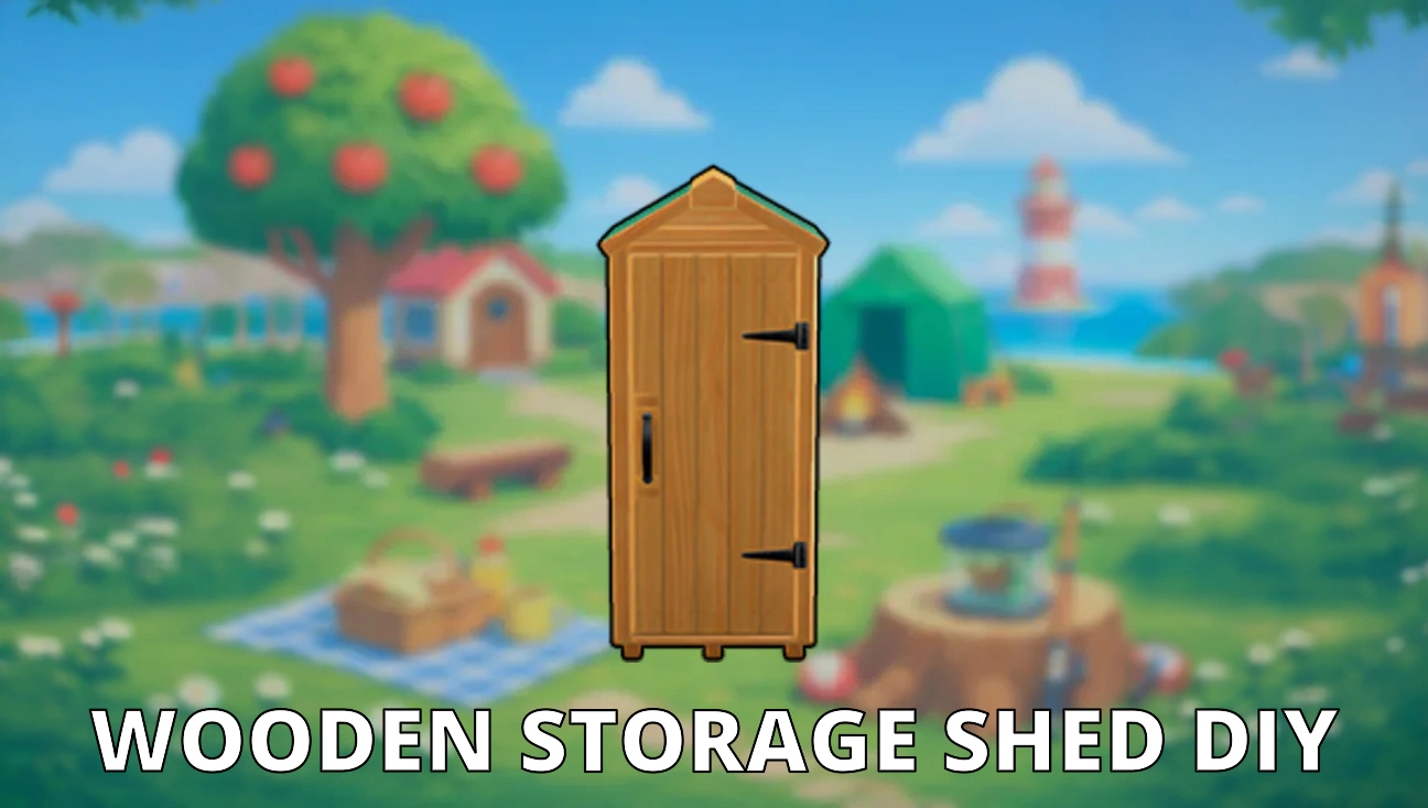 Wooden Storage Shed DIY artwork