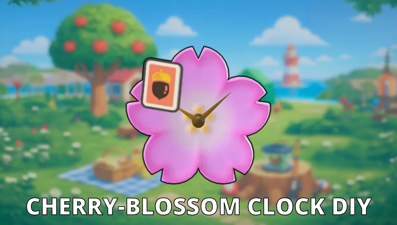 Cherry-Blossom Clock DIY artwork