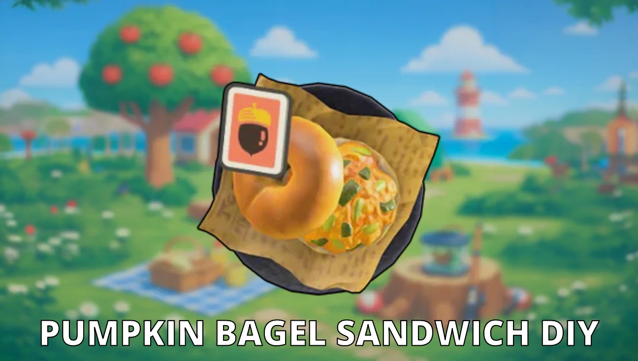 Pumpkin Bagel Sandwich DIY artwork