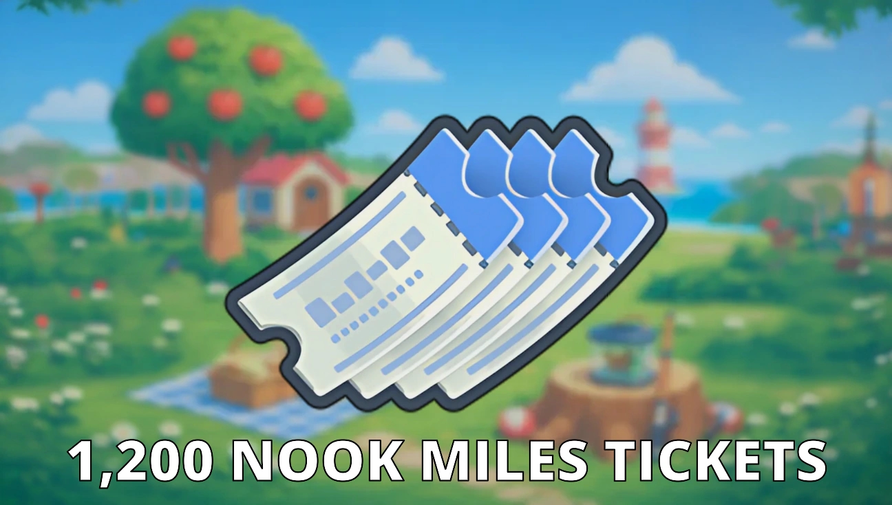 1,200 Nook Miles Tickets artwork
