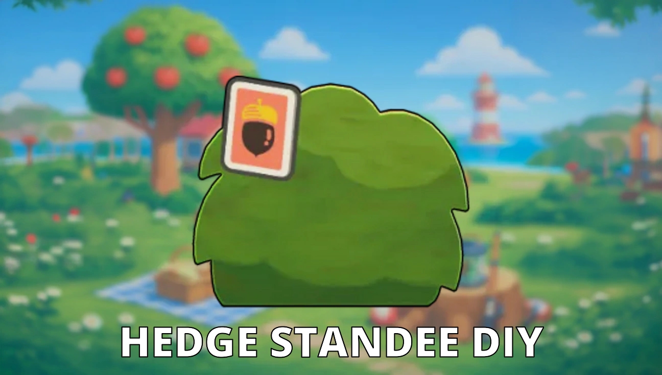 Hedge Standee DIY artwork