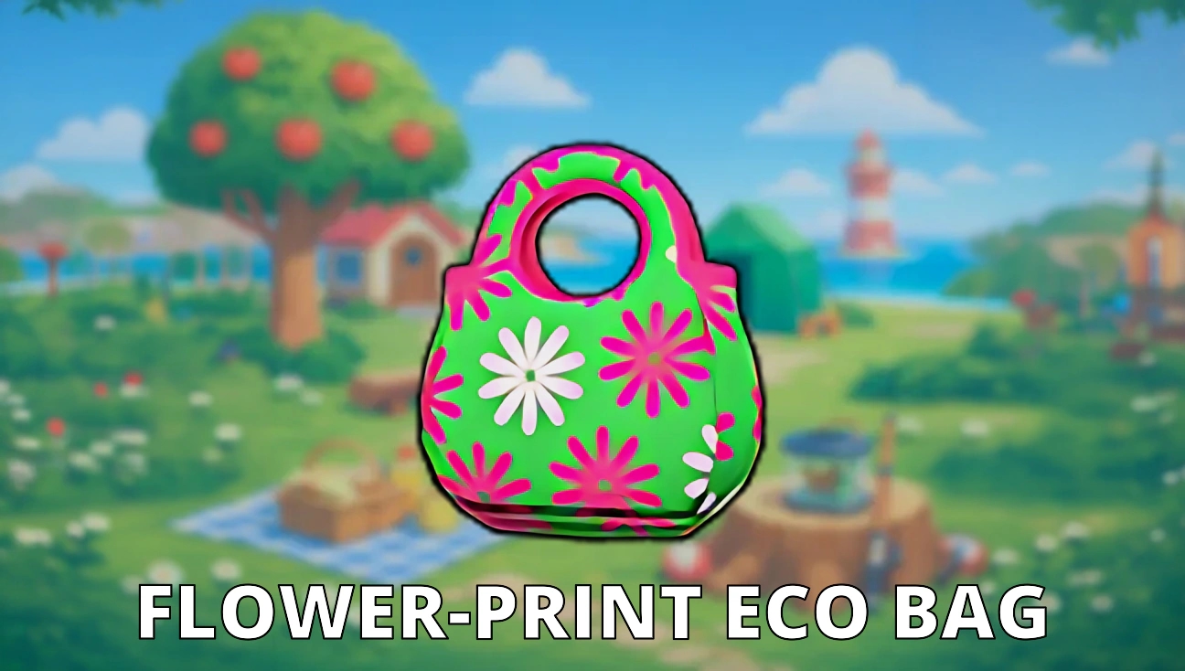 Flower-Print Eco Bag artwork