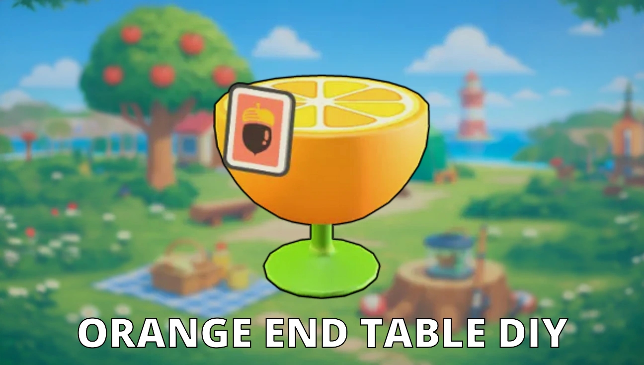 Orange End Table DIY artwork