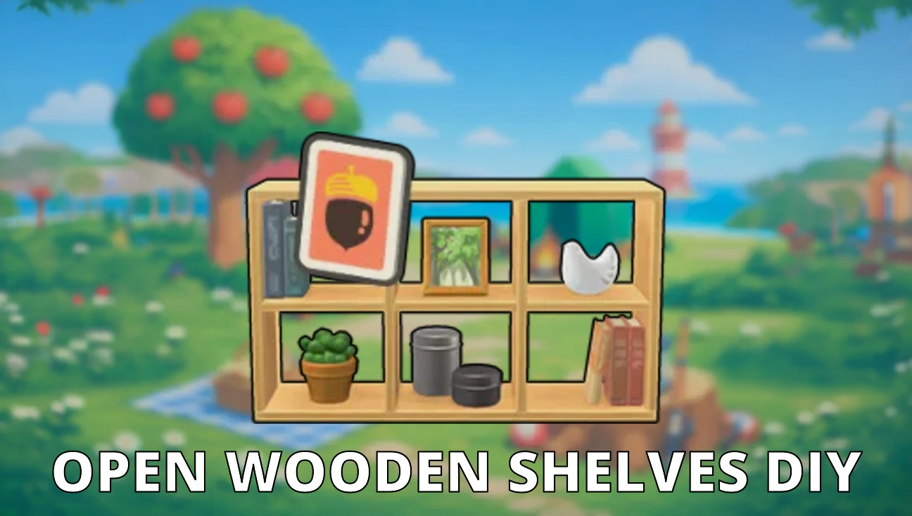 Open Wooden Shelves DIY artwork