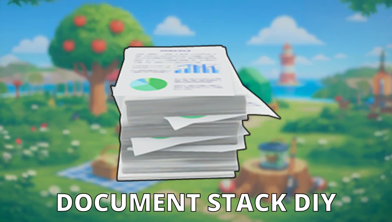 Document Stack DIY artwork
