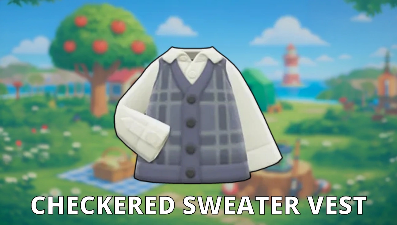 Checkered Sweater Vest variant