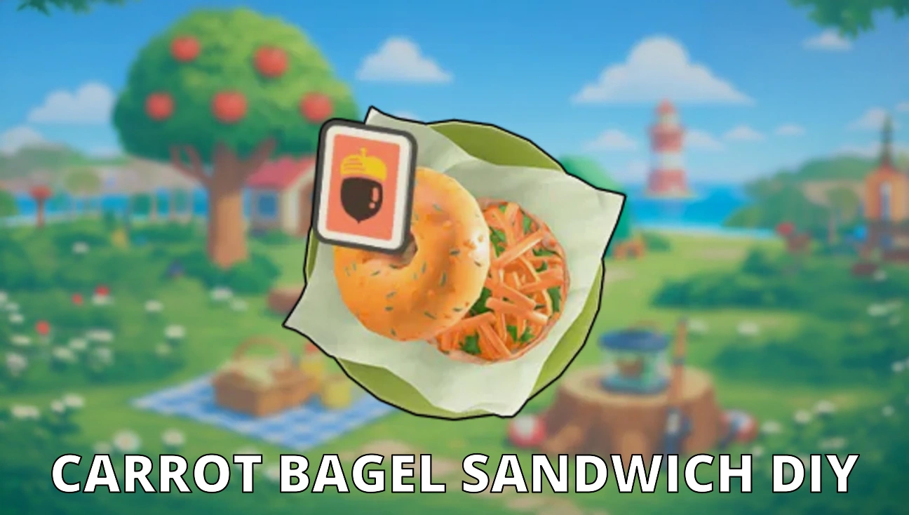 Carrot Bagel Sandwich DIY artwork