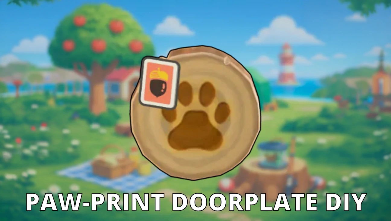 Paw-Print Doorplate DIY artwork